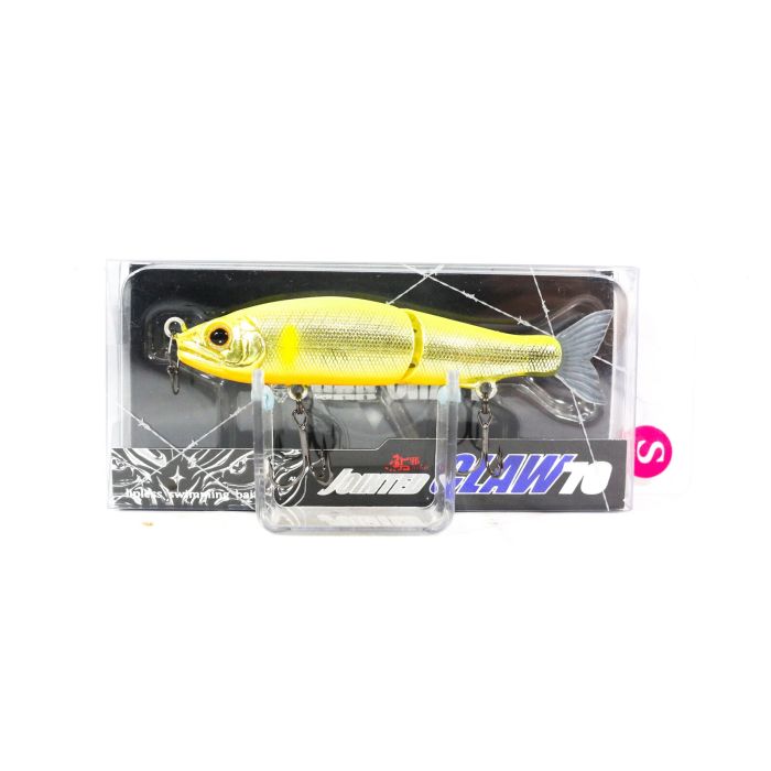 Vobler Gan Craft Jointed Claw 70 F, 03 Gold Chartreuse Ayu, 7cm, 4.6g