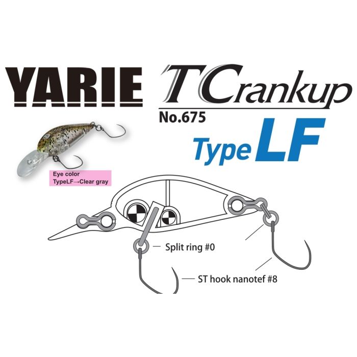 Vobler Yarie Jespa 675 T-Crankup Type LF, C10 Kyoushyu Chart, 3.5cm, 2.6g